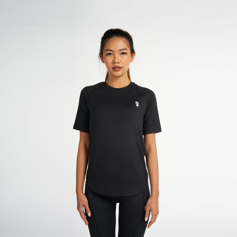 Raglan Jet Black Performance T-Shirt