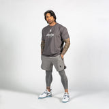 Limited Edition Men's Active Oversized Cement Gray T-shirt