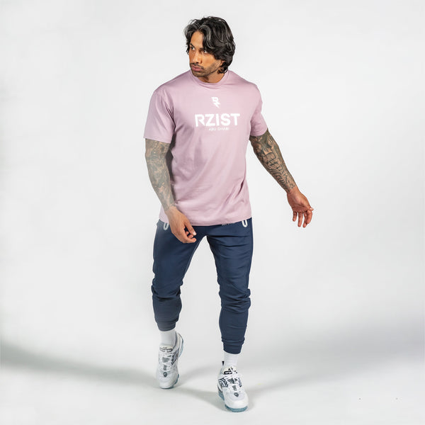 Men's Active Oversized Matte Mauve T-shirt